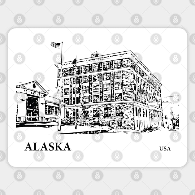 Alaska USA Sticker by Lakeric